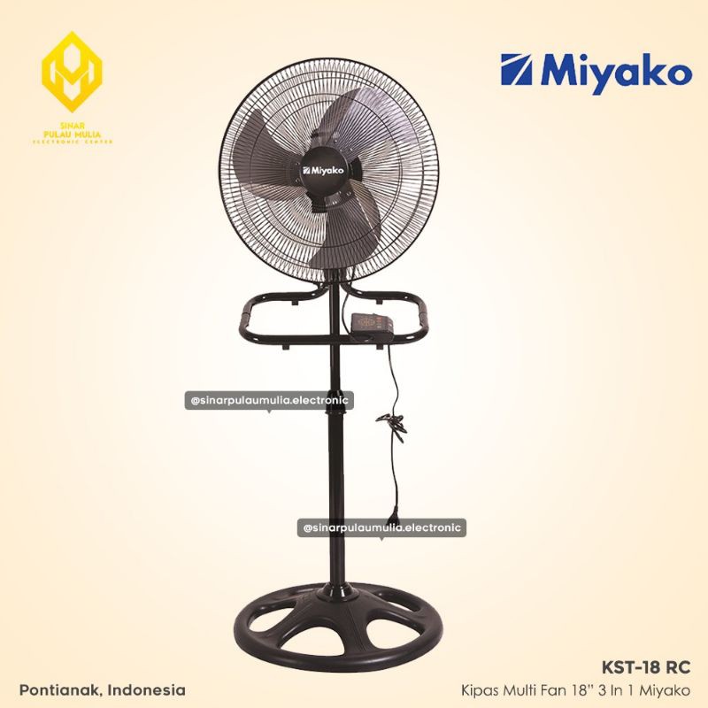 Miyako Kipas Angin Multi Fan 18 Inch 3 In 1 - KST-18 RC / KST 18 RC / KST 18RC / KST18RC