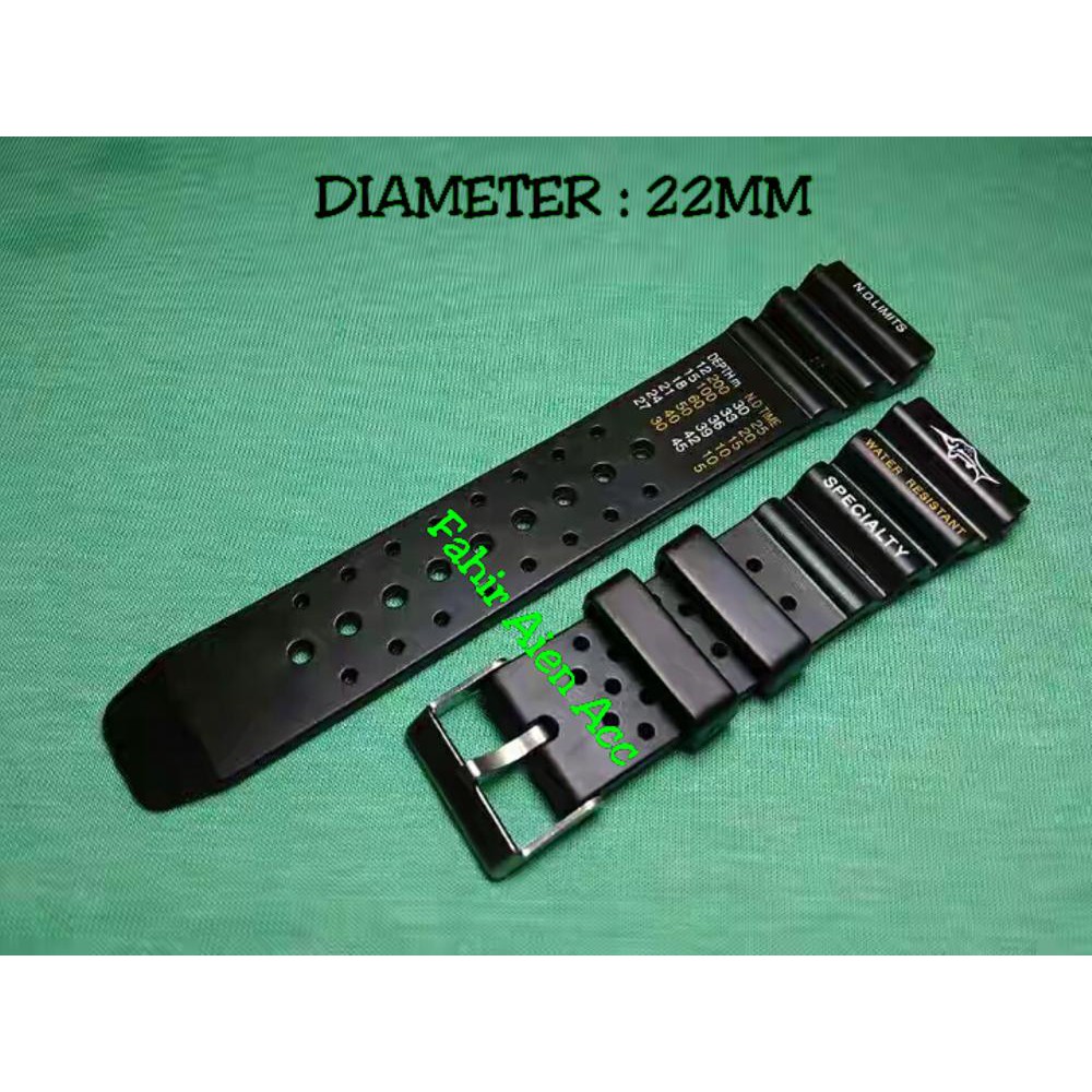 Unik Strap Tali Jam Tangan CASIO DIVER Diameter 22mm SILICON STRAP CASIO DIVER Limited