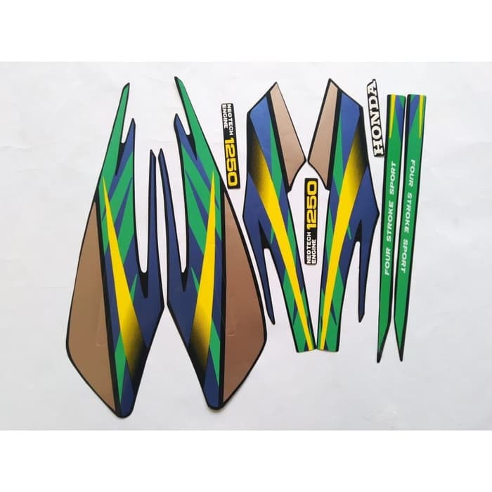 stiker striping honda gl max 96 hijau