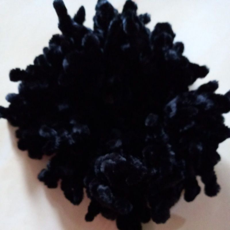 Ikat Rambut Ubur Ubur Besar Warna Warni 100 jurai-Hitam