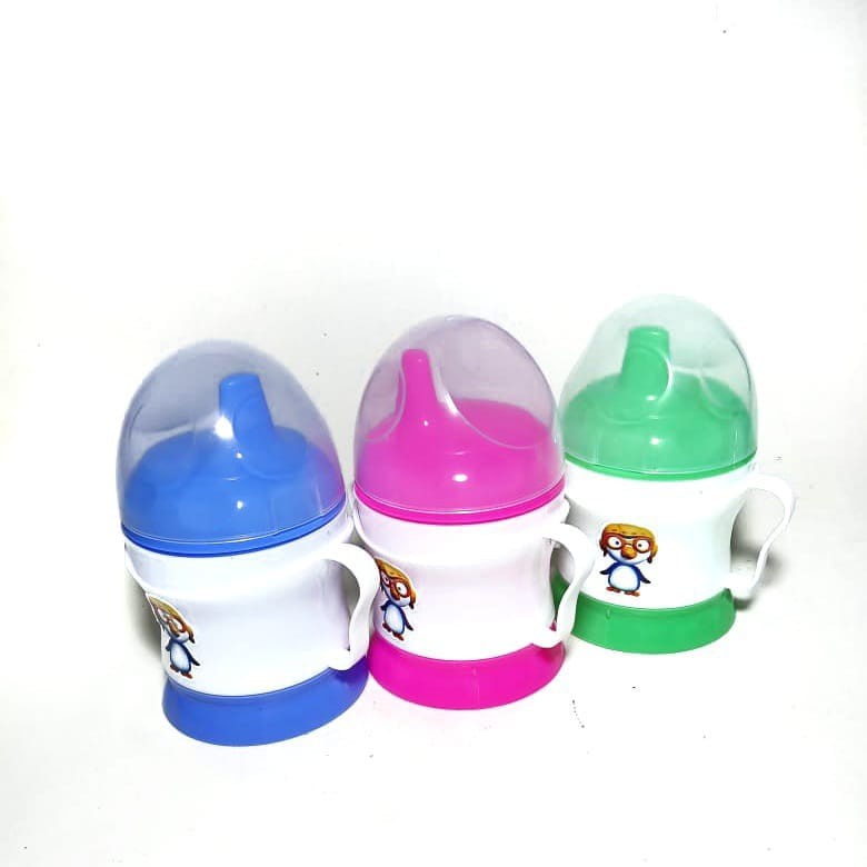 Baby Cup / Gelas Mug Minum Bayi Pinguin Plus tutup