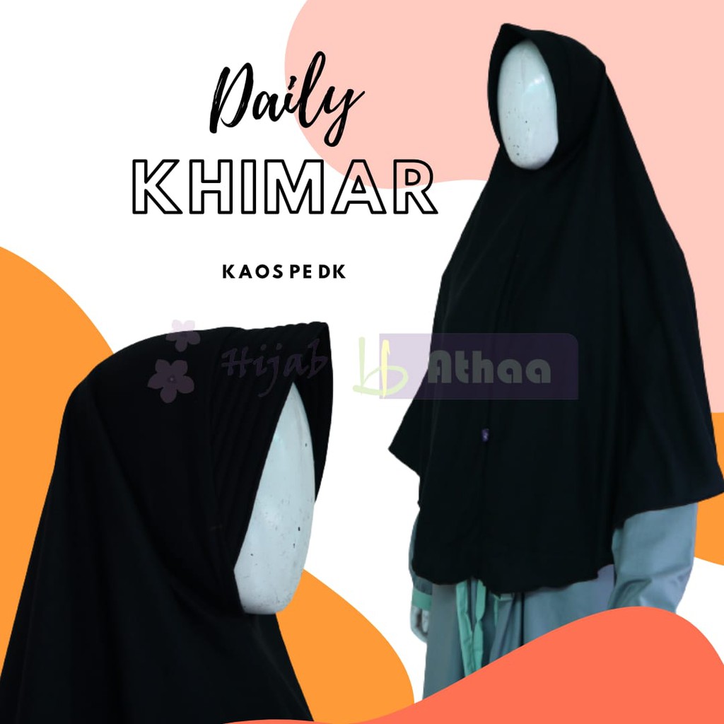 Jilbab Kaos Harian/ Daily Khimar Kaos PE/ Daily Jilbab Kaos PE/ Bergo Kaos
