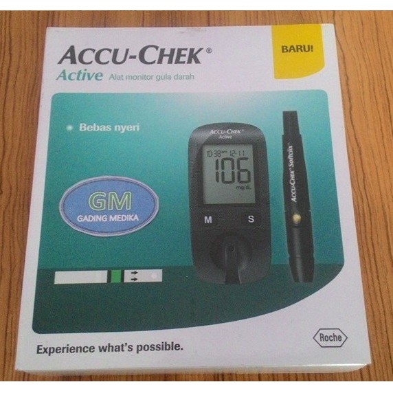 Glucometer Accu Check Active Lengkap Dengan Strip