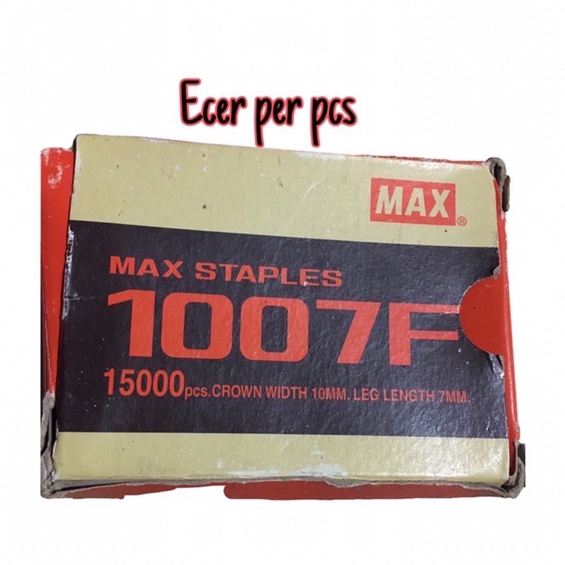 

Isi staples 7mm ecer Max Staples 1007F