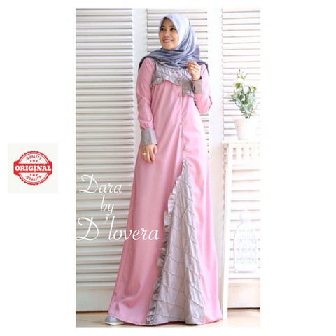 Maxi Dress Muslimah Modern Busui Kancing Dara DRESS by D'lovera