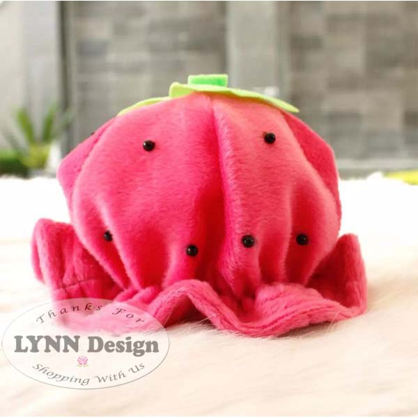 Topi Korea Bayi Pinky Strawberry_Cerianti