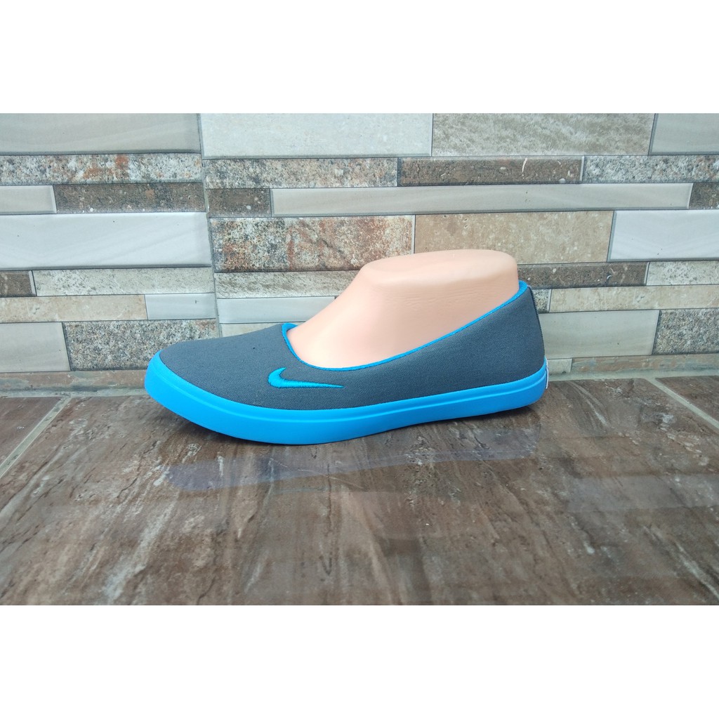 SEPATU WANITA SLIP ON 01 BIRU TOSCA.SEPATU BALERINA.SEPATU FLAT.SEPATU LUCU