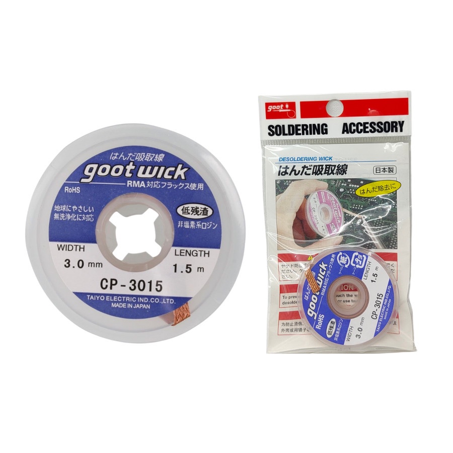 Solder Wick Goot CP3015 Pita Pembersih Timah CP-3015 Original Japan