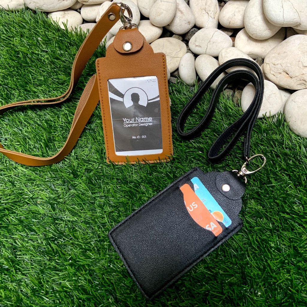 

kartu Tempat Kartu ID Card Lanyard Card Leather ID Card Premium