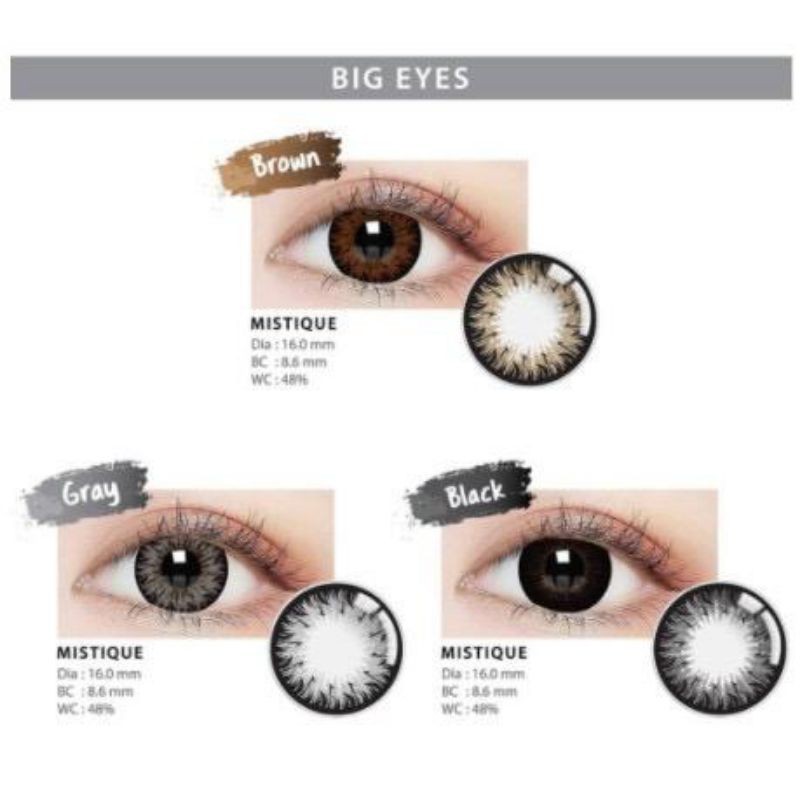 Softlens Mistique 16mm Normal Minus Free Case