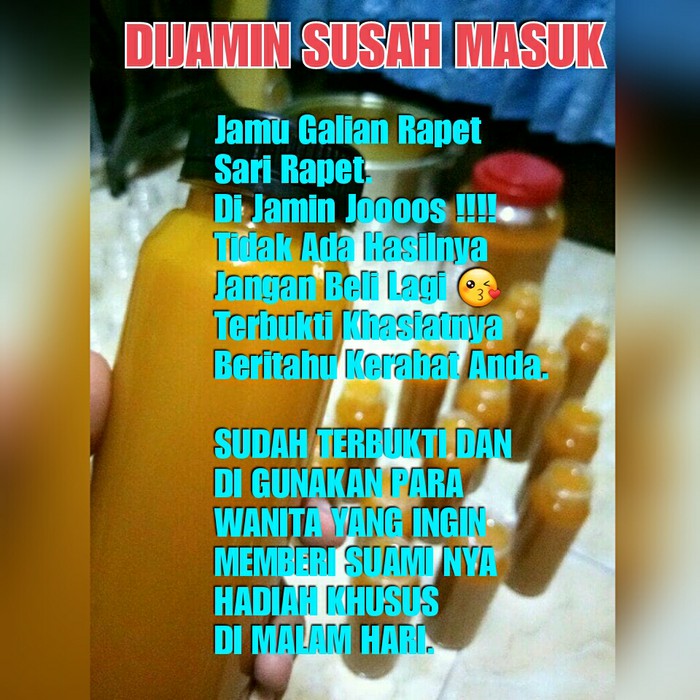 

Jamu Galian Rapet Jamu Sari Rapet Bantal Jamu kunyit asam MMM1629