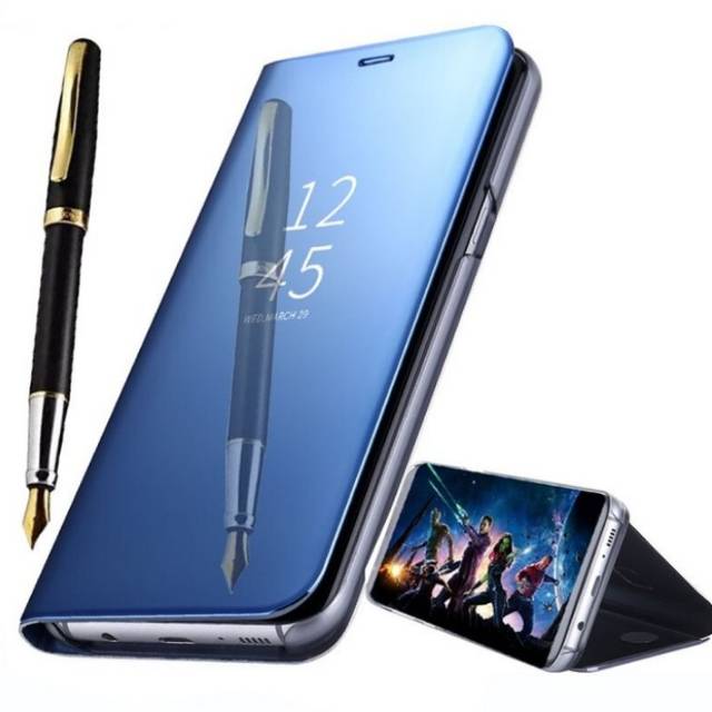 FLIP COVER MIRROR STAND CASE LUXURY HARD FLIPCOVER OPPO REALME XT