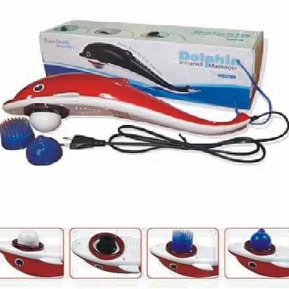 VOM Dolphin 606 Alat Pijat Infrared Merah Massager Terapi  Dolphin Lumba