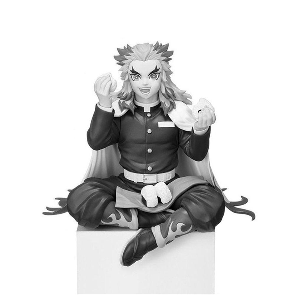 Lanfy Action Figure Demon Slayer Iguro Obanai Shinazugawa Sanemi Kimetsu No Yaiba Himejima Kyoumei Eat Rice Ball Kanroji Mitsuri