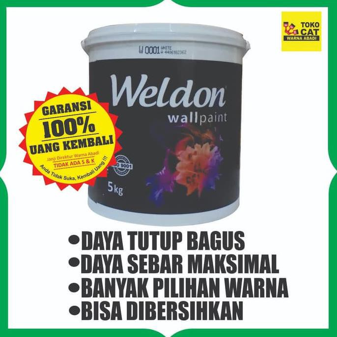CAT TEMBOK WELDON 5 KG PROMO