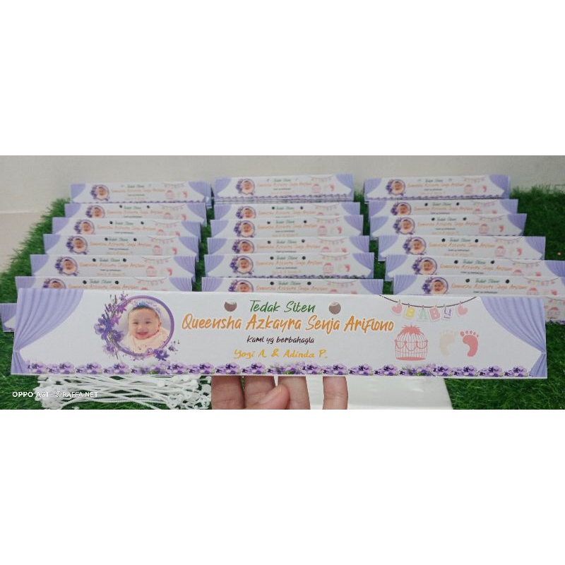 

Label Snack Tedak Siten free Tali + Plastik size 25 x 40 cm