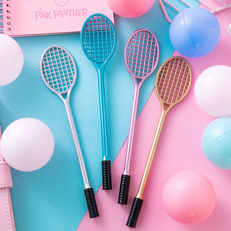 

[Rumah MAINAN] Alat Tulis Kecil Ball Pen Bulutangkis Raket Pena Sisipkan Pulpen Lucu Murah Tanda Tangan