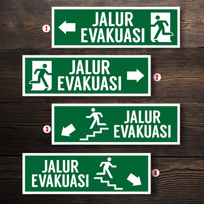 

STICKER JALUR EVAKUASI WATERPROOF