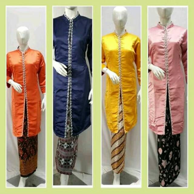 Tafeta Tunik kombinasi Payet