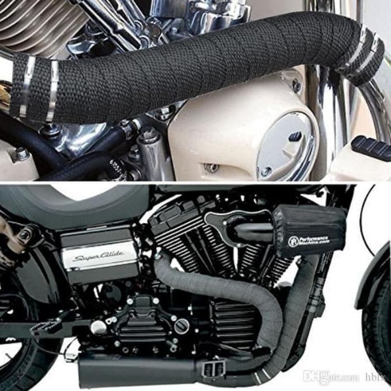 Exhaust Wrap Lakban Peredam Panas Knalpot Peredam Panas FiberGlass Knalpot Lakban Peredam Panas Knalpot Motor Mobil Exhaust Wrap Original