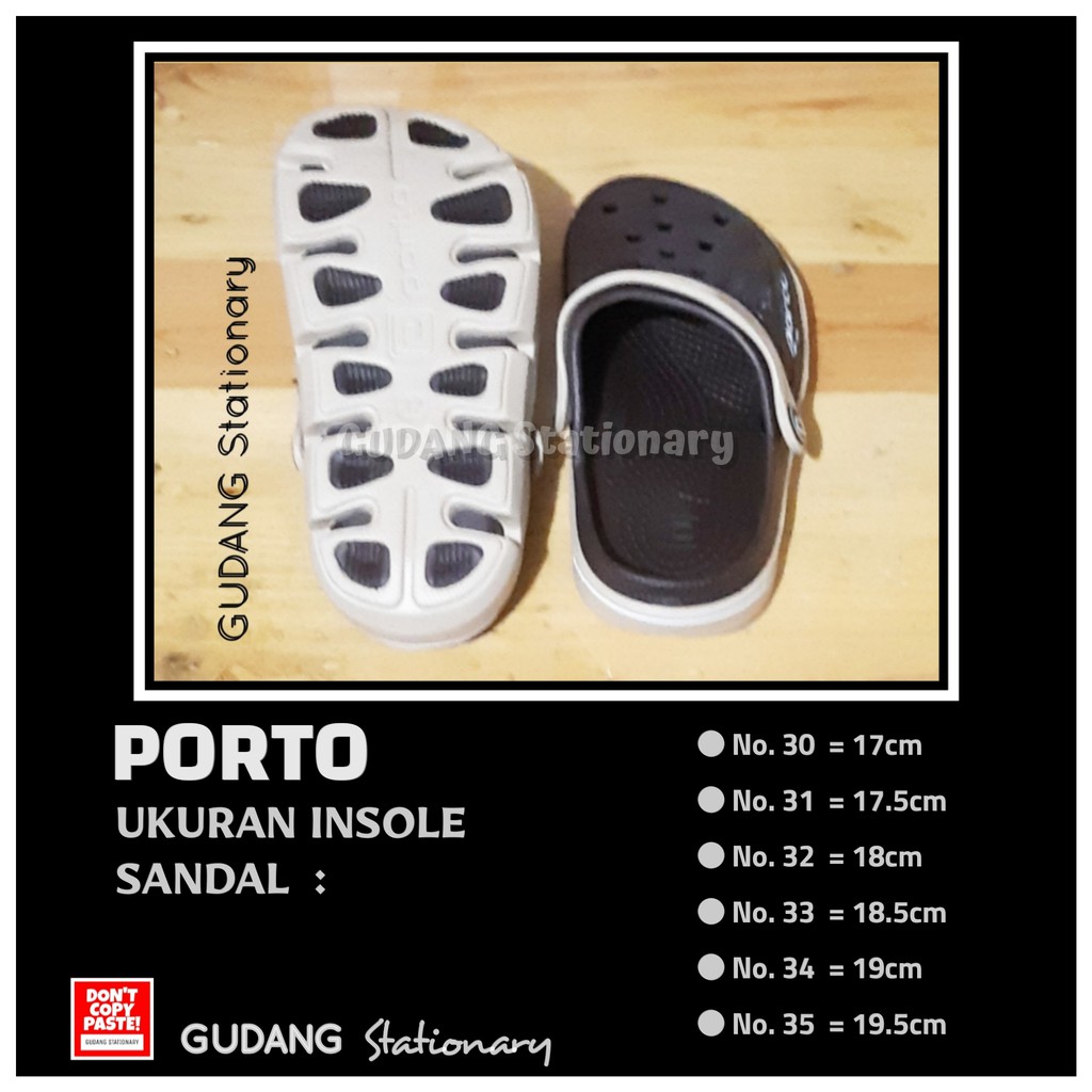 Sandal Karet Anak Sporty PORTO