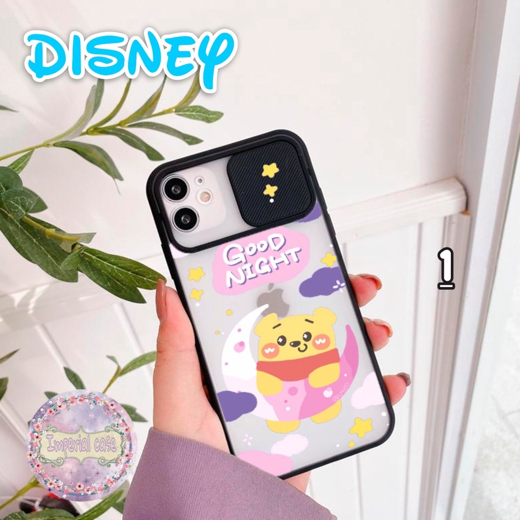 SOFTCASE SLIDE KAMERA DISNEY OPPO VIVO SAMSUNG XIAOMI REALME IPHONE ALL TYPE IC4602