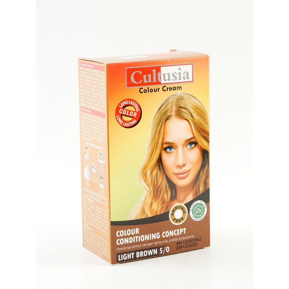 Cultusia Hair Color Light Brown 5 0 30 ML