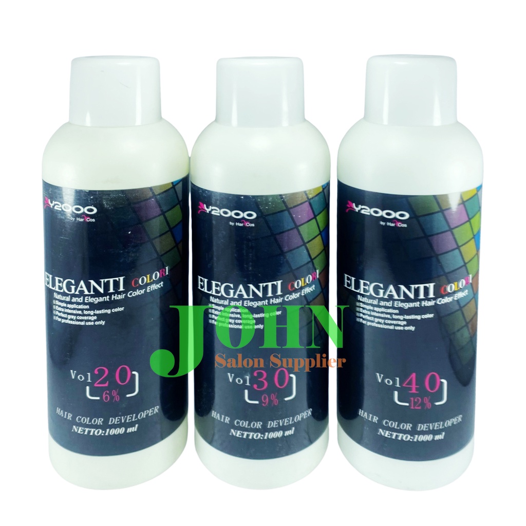 Y2000 Eleganti Hair Color Developer 1000 ml | Krim Developer Cat Rambut Salon Barber