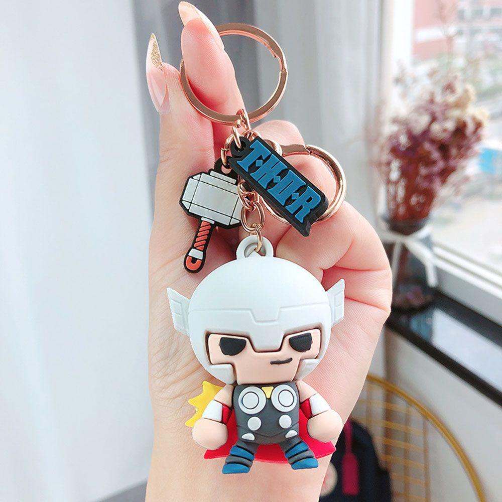 Needway Marvel's The Avengers Gantungan Kunci Kreatif Perhiasan Miniatur Kapten Amerika Gantungan Kunci Mobil Marvel Legends Avengers Key Ring