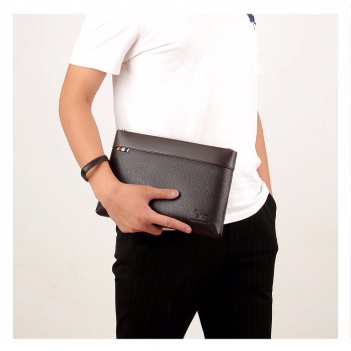 Tas Tangan Hitam Cokelat Tas Import Kantoran Pria W9O6 Branded Sintetis Dompet Cewek Original Elegan
