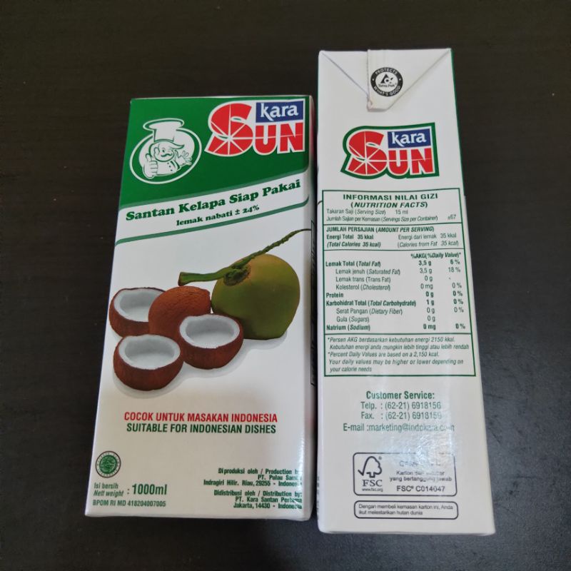 

SANTAN SUNKARA SUN KARA INSTAN 1000 ML / 1 LITER - 1 PACK