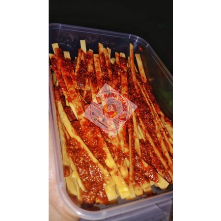 

Mie lidi / mie biting gepeng Bumbu Basah kemasan box 500ml