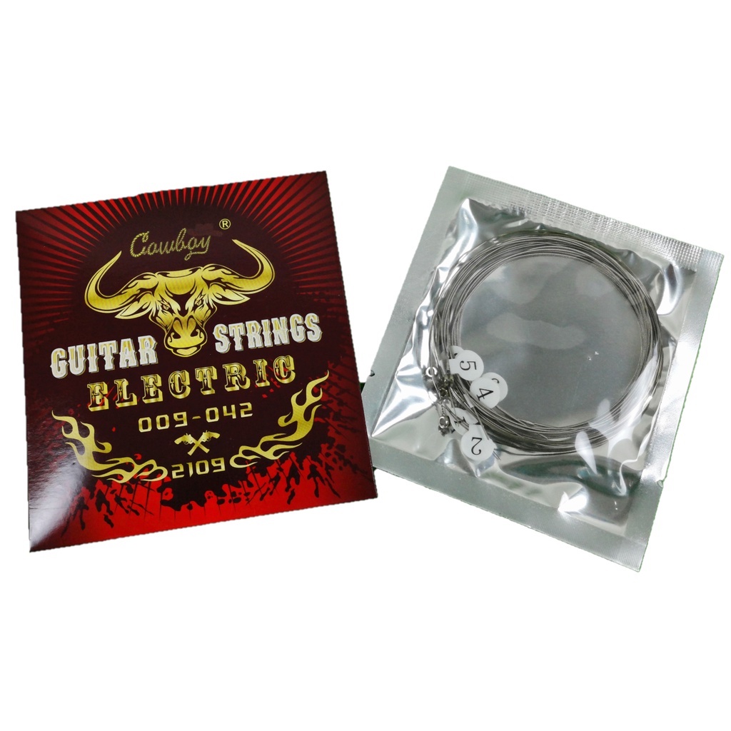 Senar gitar Cowboy 2109 elektrik 009-042 guitar electric strings bonus pick