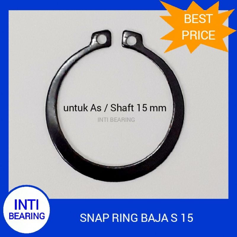 Jual SNAP RING S15 S 15 S15 AS 15 mm SPARE PART POMPA AIR CIRCLIP KLIP