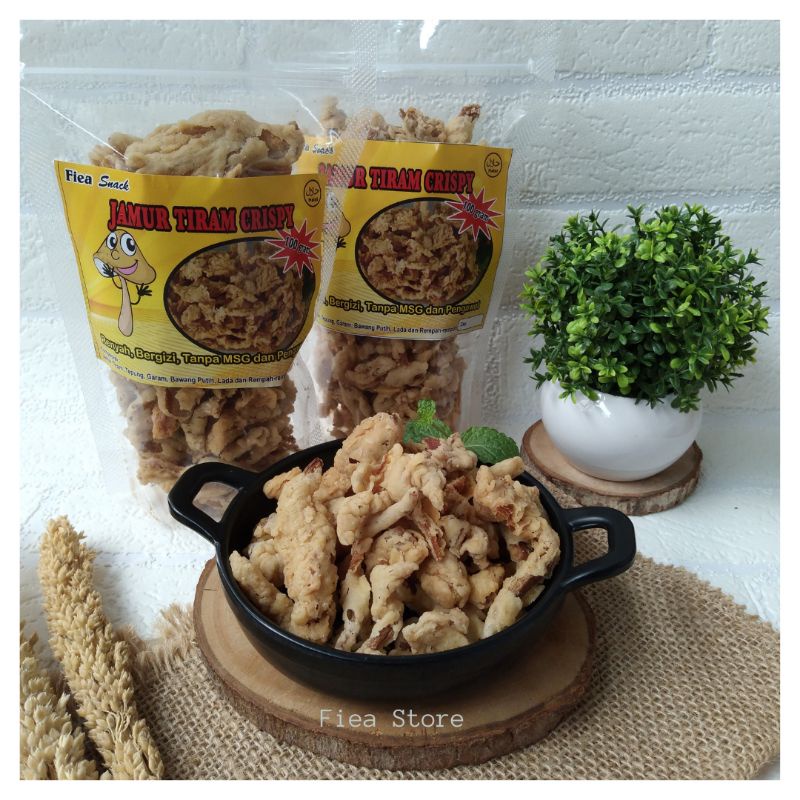 Jual KERIPIK JAMUR TIRAM CRISPY 100 GRAM Keripik Jamur Tiram Aneka