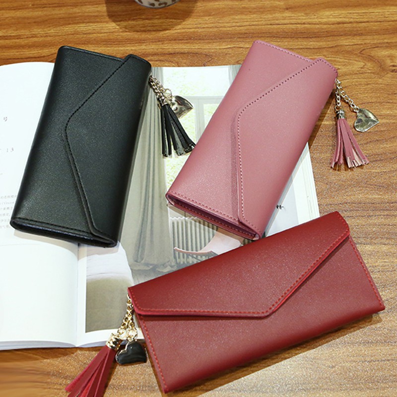 CYS Dompet Panjang Wanita Simple Elegant Lucu PU Long Wallet For Ladies Korea Style Terlaris D10