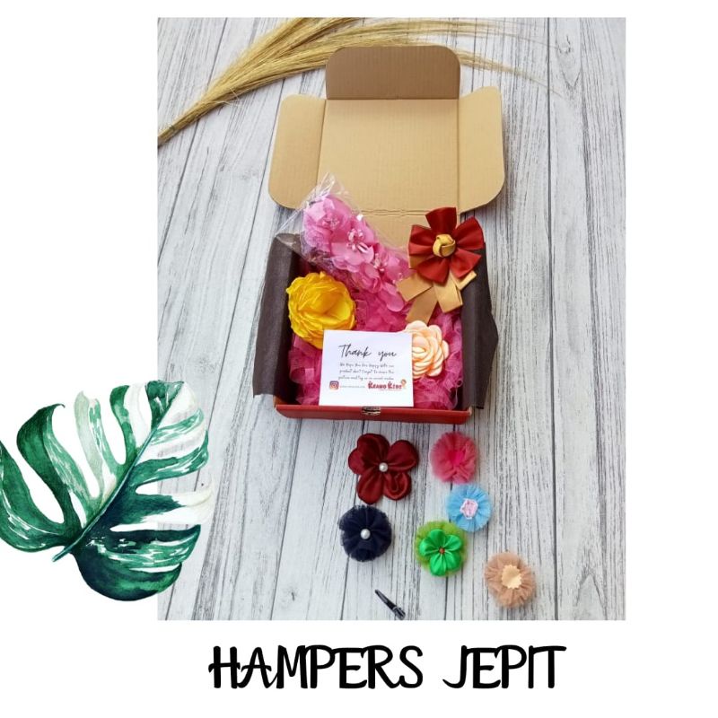 Paket hampers jepit rambut anak free bando / headband