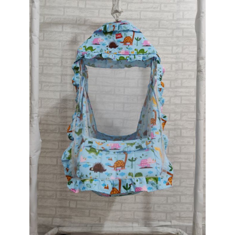 Ayunan Bayi Karakter 3in1 Kelambu Motif Murah-Jurrasic biru