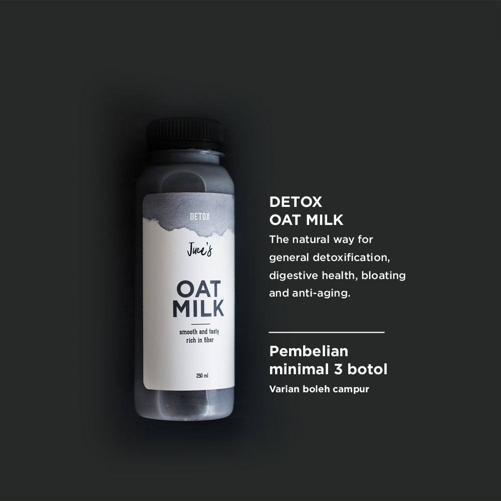 

Juce's Detox Oatmilk 250 ml (SURABAYA only)