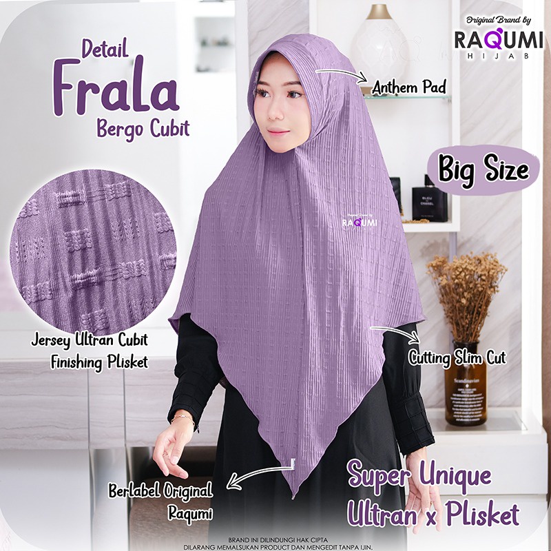 (NEW RESTOCK | HIJAB JERSEY | HIJAB PLISKET | HIJAB BERGO) || FRALA BERGO CUBIT by RAQUMI HIJAB-1