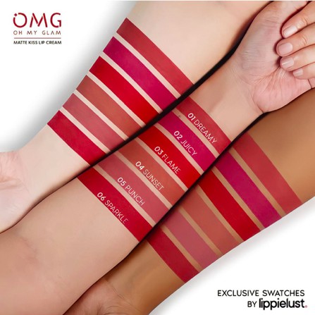 OMG OH MY GLAM Matte Kis Lip Cream 3.5 gr | Coffee Edition / Cycle of Love