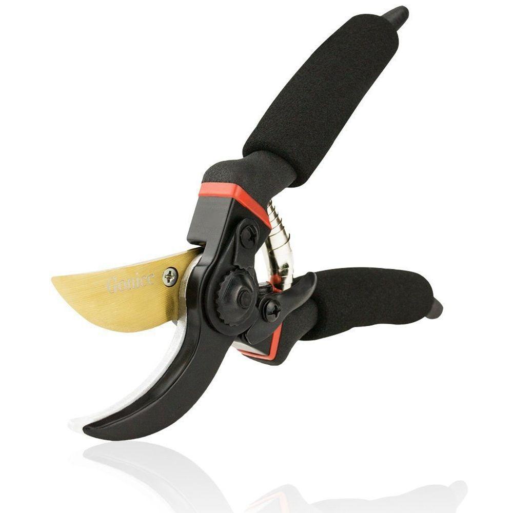 [Elegan] Garden Pruner Ergonomis Lurus Geser Stainless Steel Perlengkapan Taman Hemat Tenaga Kerja Grafting Tools