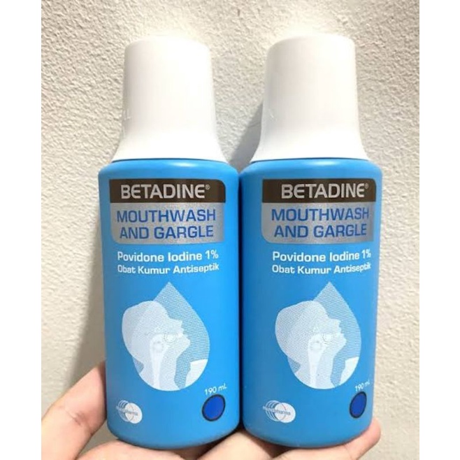 BETADINE KUMUR ANTISEPTIK / PEMBERSIH MULUT 190ml