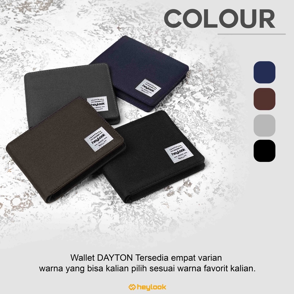 Free Box Super Premium !! Dompet Lipat Pendek Pria Bahan Cordura Awet Kuat Keren Asli Branded Premium Wallet