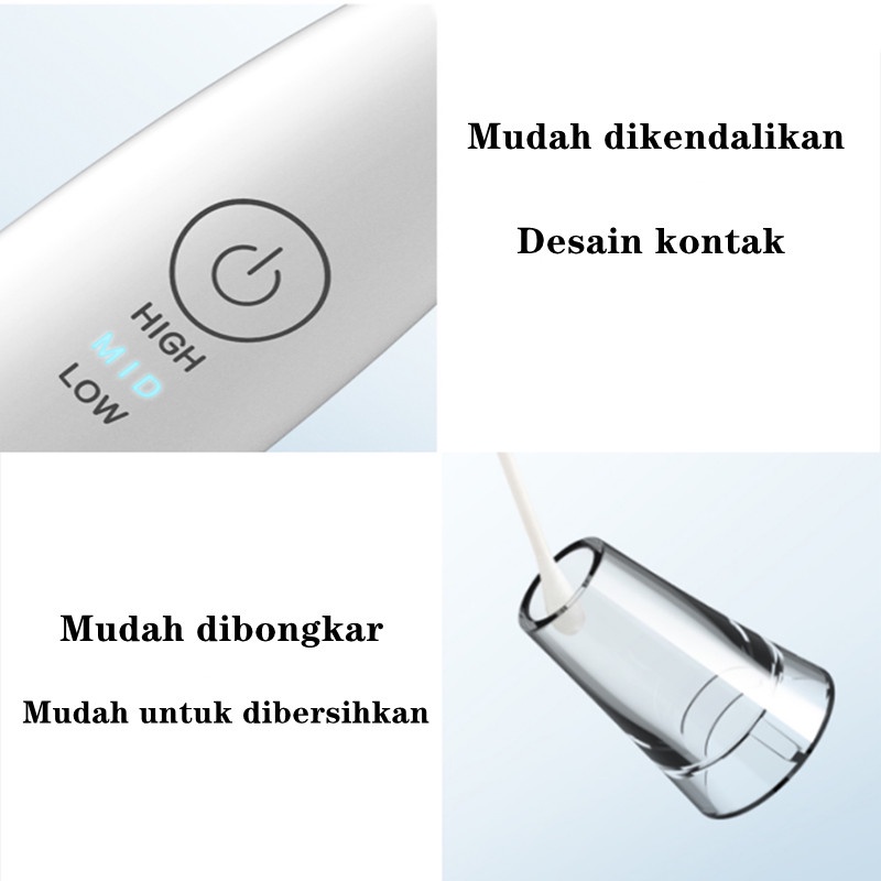 INFACE MS7000 Alat Penyedot Komedo dan Jerawat Elektrik Blackhead Remover 4 Nozel Mesin Penghilang Penyedot Komedo Wajah