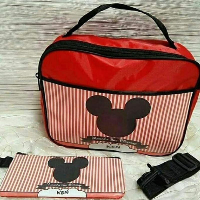 

bag 3in1 dan Pencil cas/Hampers/Souvenir Ulang Tahun/Aqiqahan/Tasyukuran/goodie bag/khitanan/suvenir