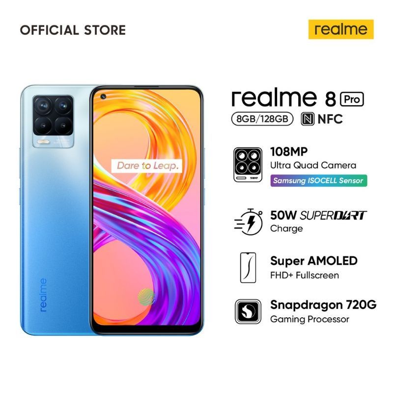 Realme 8 pro 8/128gb snapdragon 720G