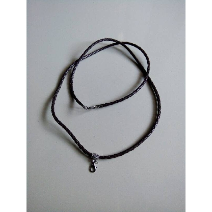 kalung kulit sintetis 80cm