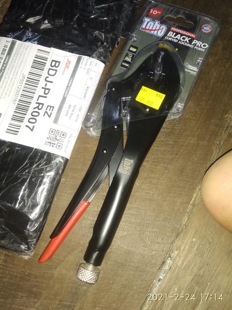 Tang Buaya 7 / Curved Jaw Loging Pliers 7 Toho