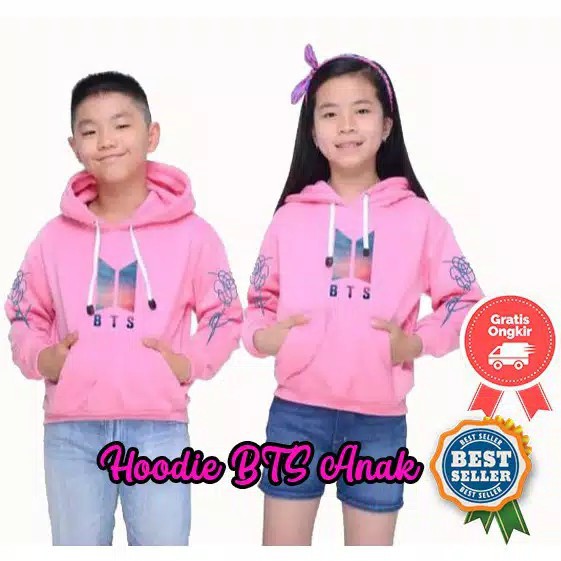 Sweater Hoodie Anak Perempuan BTS